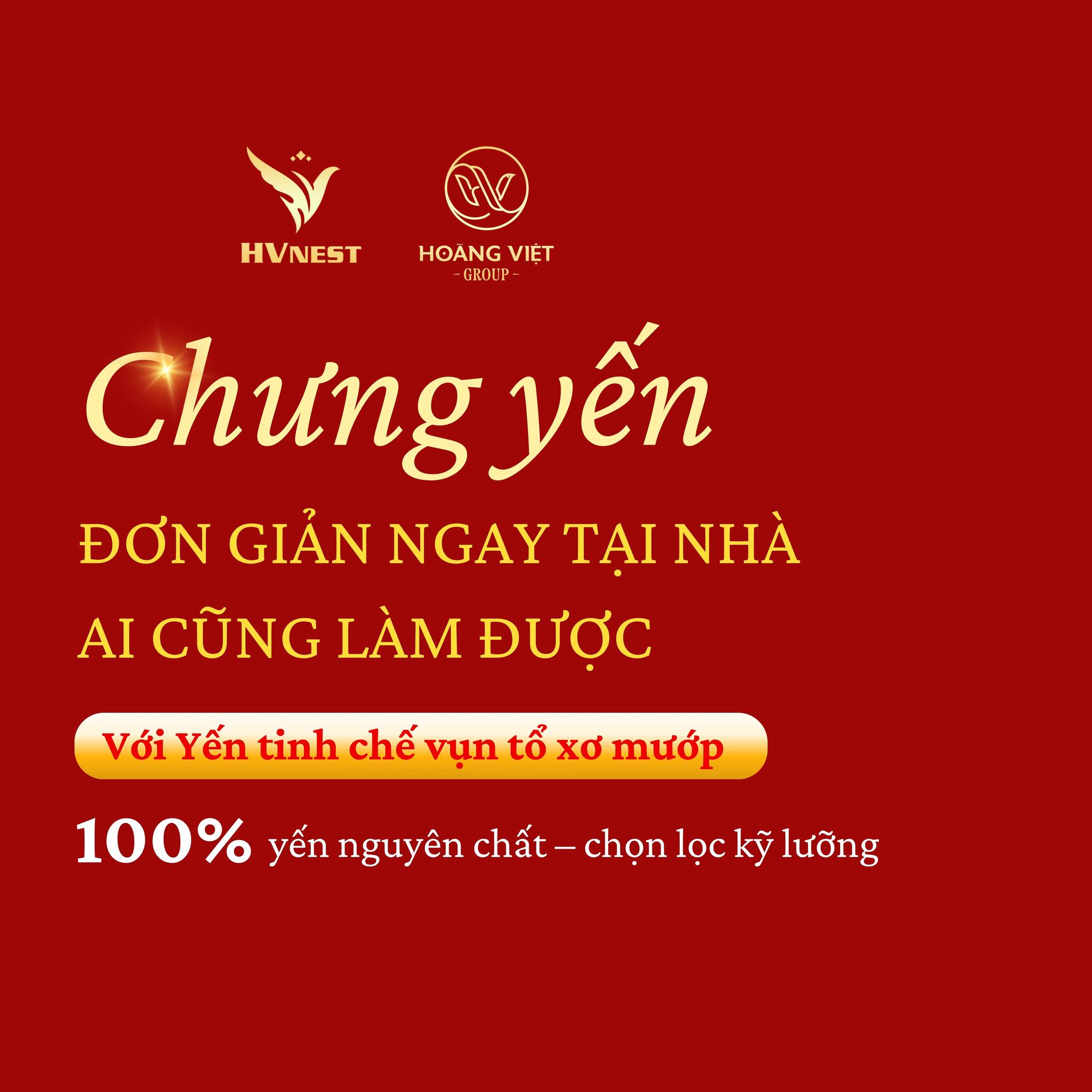 Chưng yến tại nhà đơn giản với yến tinh chế vụn tổ xơ mướp